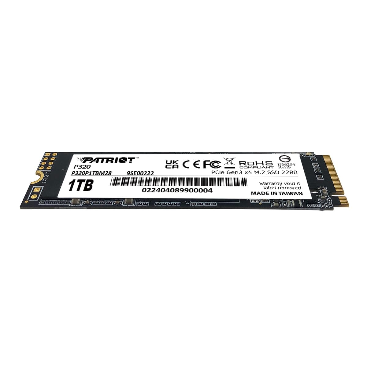 Patriot P320 1TB Interne SSD - NVMe PCIe Gen 3x4 - M.2 2280 - Solid State Drive - P320P1TBM28 Bild 4