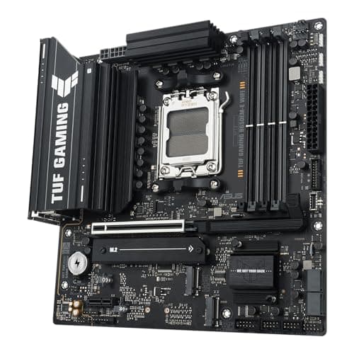 ASUS TUF Gaming B650EM-E WiFi AMD mATX Motherboard, 8+2+1 80A DrMOS Power Stages, DDR5, PCIe 5.0, Three M.2 Slots, WiFi 6, 2.5Gb Ethernet, DisplayPort, HDMI™, Rear USB-C 10Gbps and Front USB-C 5Gbps Bild 6