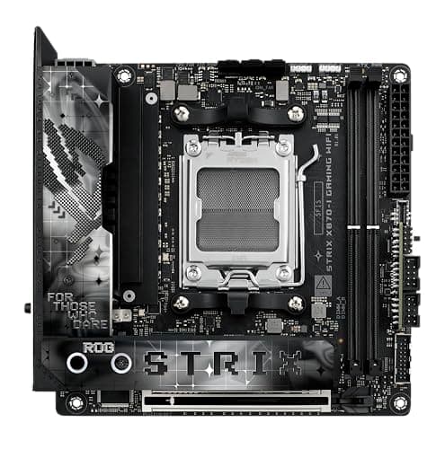Asus Rog Strix X870-I Gaming Mainboard Sockel AM5 (AMD, X870, Mini-ITX, 10+2+1 Power Stages, Dynamic OC Switcher, Core Flex, DDR5, WiFi 7, M.2, PCIe 5.0)
