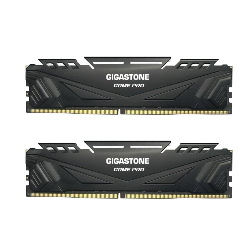 【DDR4 RAM】 GIGASTONE Game PRO 16GB Kit(2x8GB) DDR4 3200MHz PC4-25600 CL16-18-18-40 Intel XMP 2.0 AMD Ryzen 1.35V UDIMM 288Pin Nicht-ECC ungepuffert Desktop Hochleistung Arbeitsspeicher-Weiß 2x8GB White DDR4 3200 MHz für Desktop (HS) Bild 2