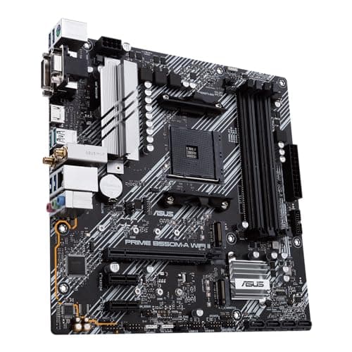 ASUS Prime B550M-A WiFi II Gaming Mainboard Sockel Ryzen AM4, mATX (AMD B550, PCIe 4.0, WiFi6, Dual M.2, SATA 6Gbit/s, Aura Sync) Bild 7