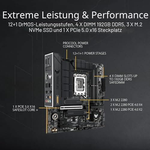 Scheda Madre - Asus - Tuf Gaming B760M-Plus Wifi Ii - Intel B760 Lga 1700 Micro Atx M-Plus WiFi II TUF B760 Bild 8