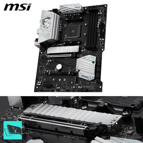 MSI B550 Gaming WiFi Mainboard, ATX - Unterstützt AMD Ryzen 5000 Series, 5000 G-Series, 4000 G-Series und 3000 Series Prozessoren, AM4 - DDR4 Memory Boost 4400+MHz/OC, PCIe 4.0 x16, M.2 Gen4, 1G LAN Bild 6