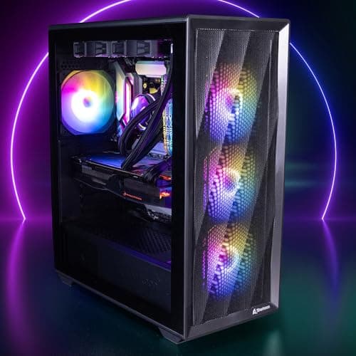 Sharkoon VK4 Rainbow Schwarz, ATX PC-Gehäuse Bild 4
