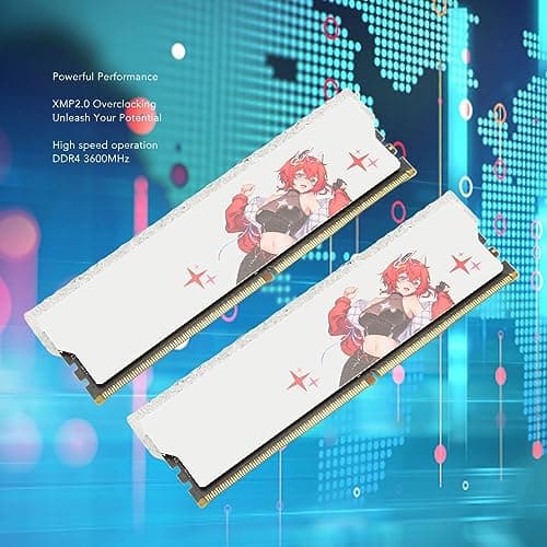 DDR4 RAM 3600 MHz PC4 28800, CL16 20 20 38 1,35 V Desktop-Speichermodul | XMP2.0 One-Click-Übertaktung für Gaming-PC | Zweikanal-Kit mit Aluminium-Kühlkörper (32 GB (2 x 16 GB)) Bild 6