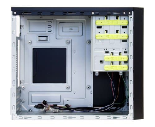 Chieftec CT-01B-OP iArena Mini Tower PC-Gehäuse (microATX), Schwarz Bild 4
