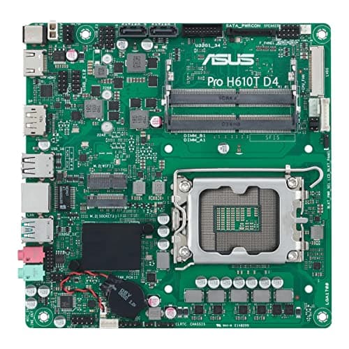 ASUS Pro H610T D4-CSM Business-Mainboard Sockel Intel LGA 1700 (Thin Mini-ITX, PCIe 4.0, DDR4, HDMI, DisplayPort, USB-A USB 3.2 Gen2) Bild 4
