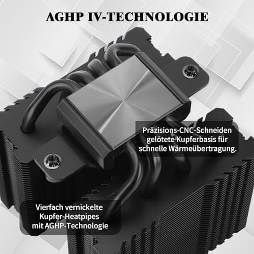 Thermalright Peerless Assassin 90 SE Schwarz CPU-Luftkühler, Dual-Tower-Kühler, 110mm hoher CPU-Lüfter, Computer-Radiator, für AMD:AM4 AM5/Intel LGA 1851/1700/115X/1200（PA90SE Schwarz） Bild 5