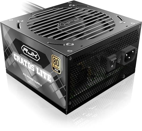 RAIJINTEK CRATOS LITE 650W Black, 80 Plus Gold, ATX 3.1, Nicht-Modulares PC-Netzteil, PCIe 5.1 Ready, 120mm Smart Fan, DC-to-DC, 12V-2×6 Anschluss, 5 Jahre Garantie Bild 4
