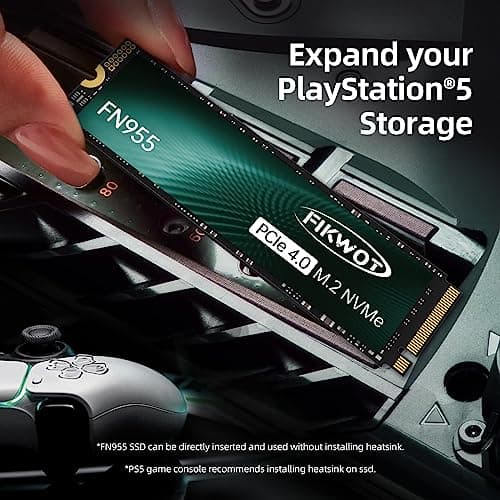 Fikwot FN955 1TB M.2 PCIe Gen4 Internes Solid State Drive mit Graphene Kühlaufkleber - Bis zu 7350 MB/s, Dynamischer SLC Cache, Kompatibel mit Laptops und PC Desktops Bild 6