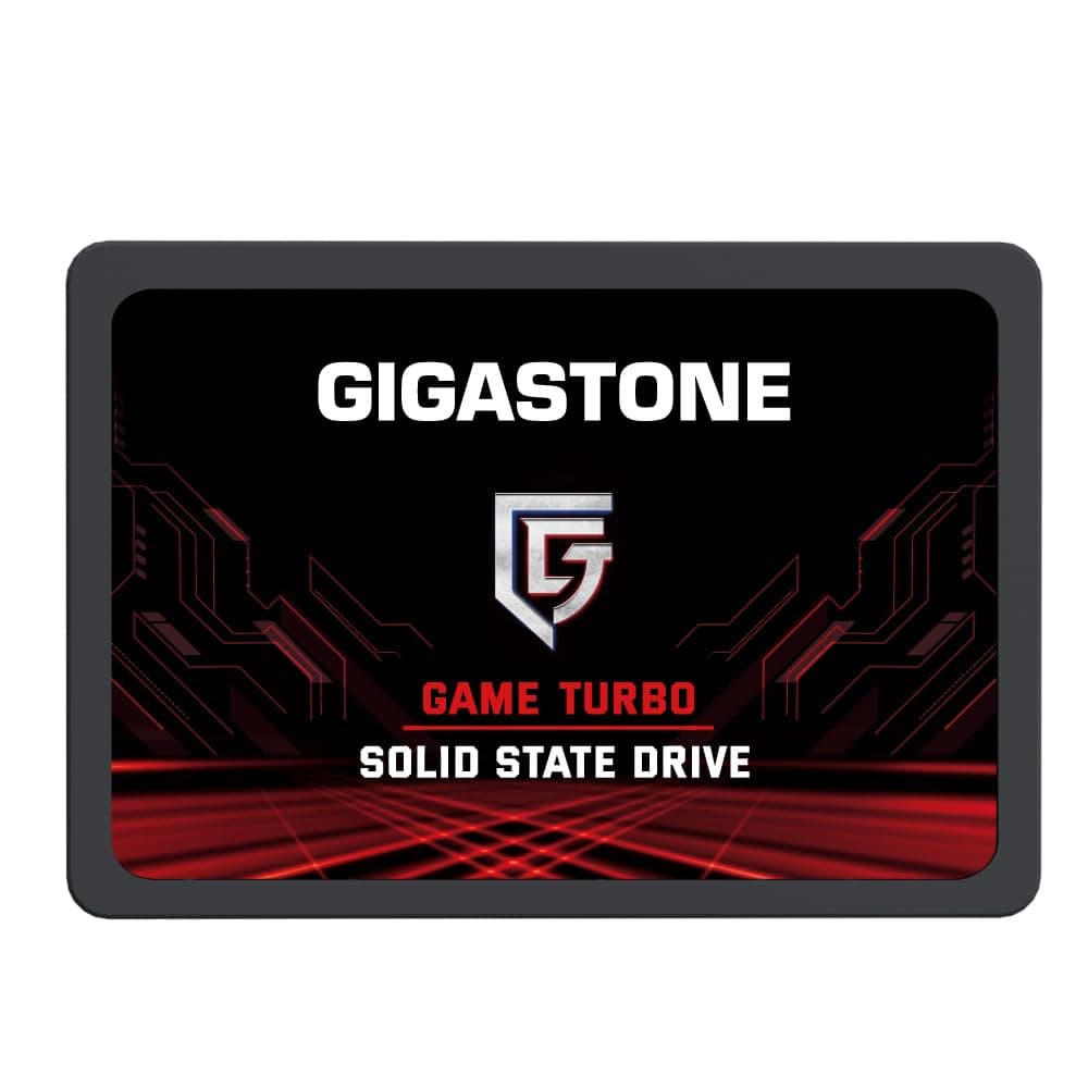 Gigastone SATA interne SSD 1TB 2,5 Zoll SATA III Schnittstelle 3D NAND Festplatte SSD Spiellaufwerk kompatibel mit Laptops und Desktop-Computern 2,5 Zoll 550 MB/s SLC Cache Game Turbo 1TB