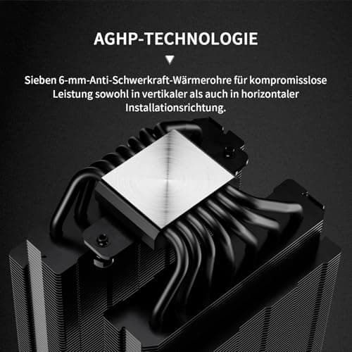 Thermalright Phantom Spirit 120 Digital EVO CPU Luftkühler,7 Heatpipes CPU Kühler,Dual 120mm PWM Lüfter, Digital Screen Top Cover, für AM4/AM5/Intel LGA1700/1851/1150/1151/1200, PC Kühlung Bild 4