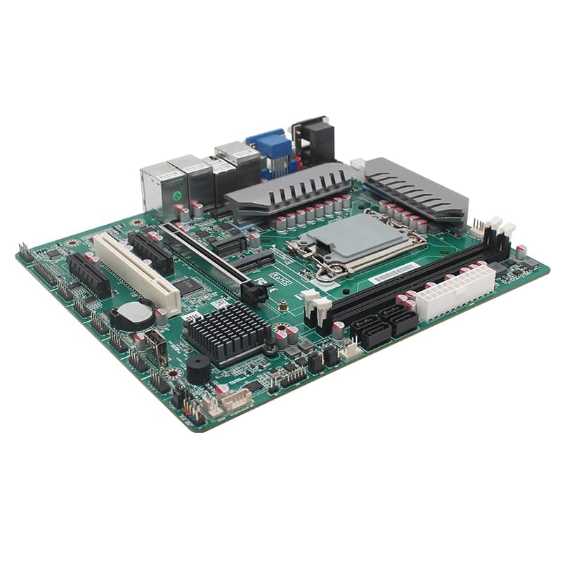 Industrielles Motherboard B760 LGA1700 Prozessor (Core 12-14th Celeron/Pentium), M-ATX Computer-Motherboards unterstützt 4SATA3.0 MSATA M.2 NVME, 5 x LAN (4i226-V + 1 x i219V), 2 x DDR4 max 64 GB Bild 6