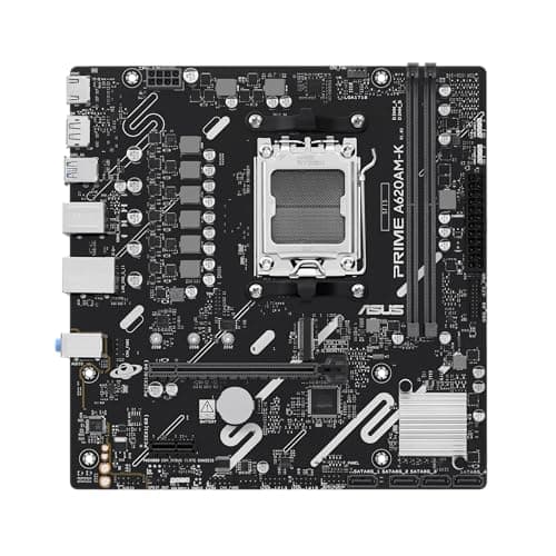 ASUS Prime A620AM-K mATX-Mainboard (DDR5, PCIe 4.0 x16 und PCIe 4.0 M.2-Unterstützung, Realtek 1-Gb-Ethernet, DisplayPort, HDMI™, USB 5 Gbit/s Typ A hinten und vorne, SATA 6 Gbit/s, Aura Sync) AM-K Prime A620 Bild 2