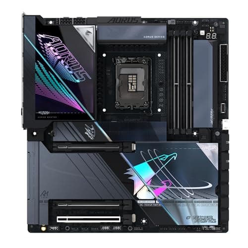 GIGABYTE Z890 AORUS Master AI TOP Motherboard - Unterstützt Intel Core Ultra (Serie 2) CPUs, 20+1+2 Phasen VRM, bis zu 9500MHz DDR5 (OC), PCIe 5.0 M.2, Wi-Fi 7, Thunderbolt 4 Bild 4
