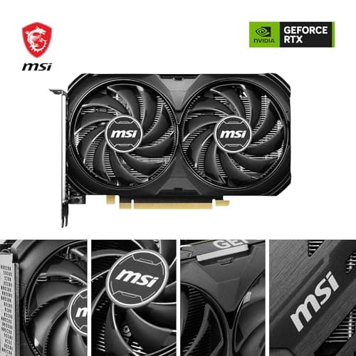 MSI GeForce RTX 4060 Ti Ventus 2X Black 8G OC Grafikkarte -NVIDIA RTX 4060 Ti, 8 GB GDDR6 Speicher, 18Gbps, PCIe 4.0, DLSS3 Bild 4