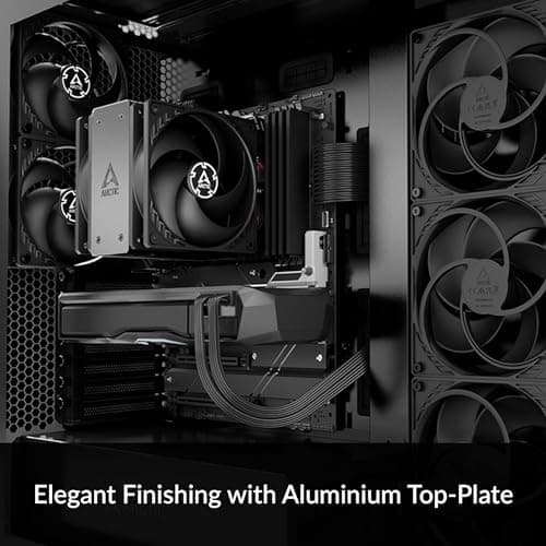 ARCTIC Freezer 36 (schwarz) - CPU Kühler mit Push-Pull für Intel & AMD, Single-Tower, Zwei druckoptimierte 120 mm P-Lüfter, Hydrodynamisches Gleitlager, 200–1800 rpm, inkl. MX-6 Wärmeleitpaste Freezer 36 Freezer 36 (schwarz) Bild 3
