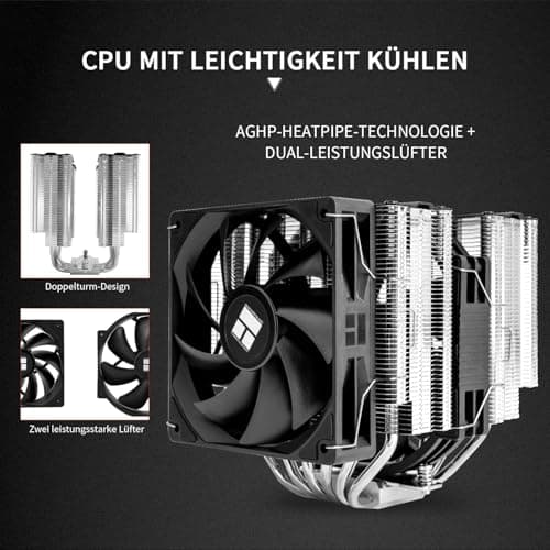 TR Peerless Assassin 140 SE CPU-Kühlung, 6x6mm Wärmeleiter-Kühler, Doppel-Tower- und Doppel-Lüfter-Kühler für Intel LGA1700/1851/115x, AM4/AM5 Bild 8
