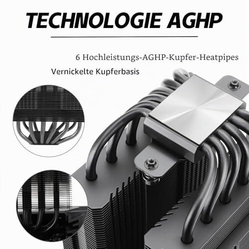 TR Peerless Assassin 120 Black CPU-Luftkühler, 6 Heatpipes, Dual TL-C12B 120mm PWM Lüfter, AGHP-Technologie, für AMD AM4 AM5,Intel 1700/1150/1155/1200/2011 Bild 6
