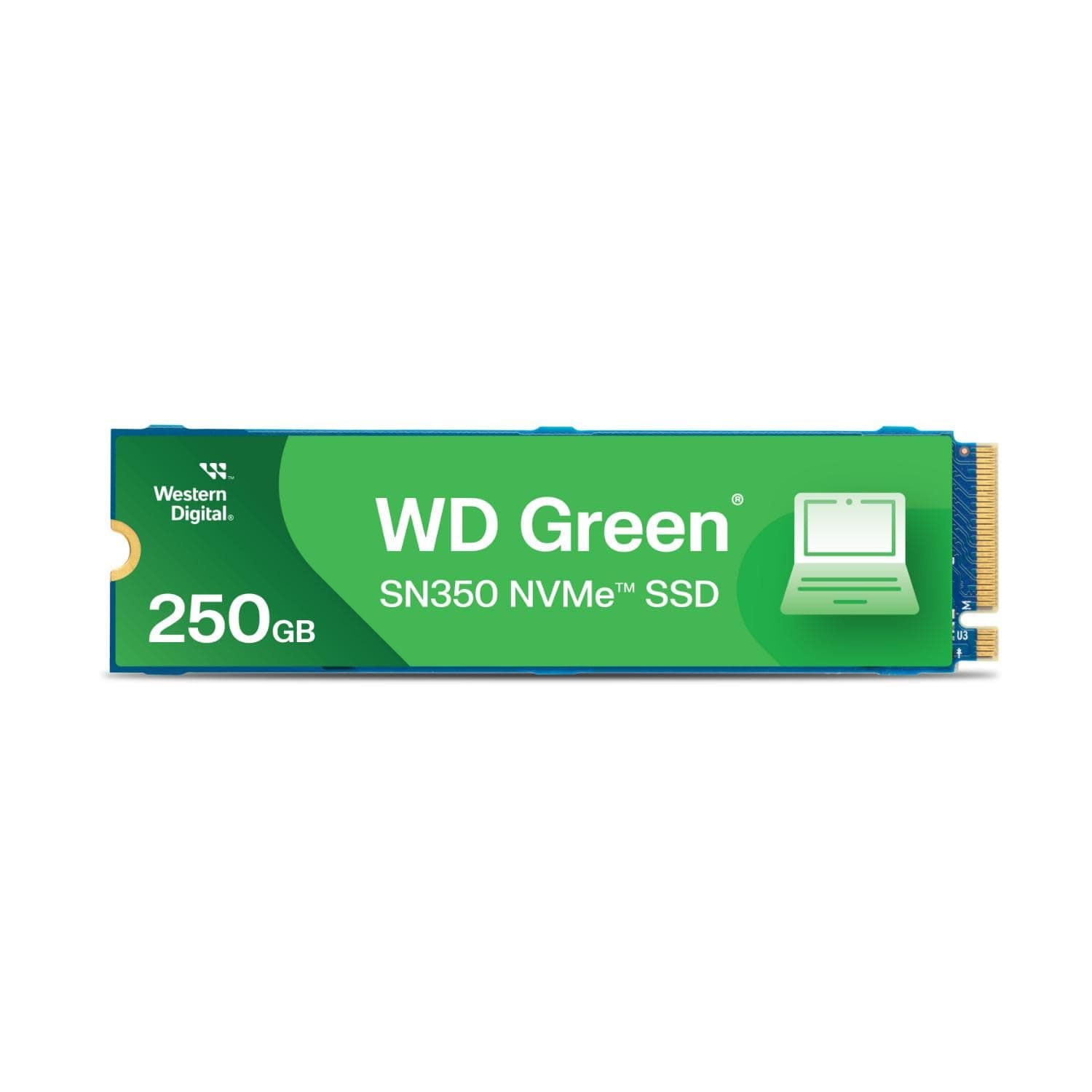Western Digital WDS250G2G0C WD Green SN350 NVMe Gen3 PCIe, M.2 2280, 250 GB, interne SSD, bis zu 2400 MB/s