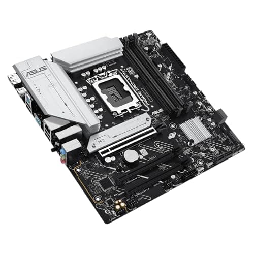 ASUS Intel B760 (LGA 1700) mATX-Mainboard (DDR5, PCIe 5.0 Ready, 2x M.2-Steckplätze, WIFI 6E, Realtek 2.5Gb Ethernet, DisplayPort, HDMI, SATA 6 Gbps, h. USB 10Gbps Type-A & v. USB 5Gbps Type-C, Aura S Bild 8