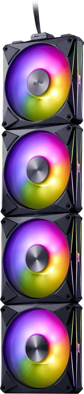XPG L?fter HURRICANE MAG 120 120mm ARGB PWM Fan 4er Pack BK retail (75261543) Bild 2