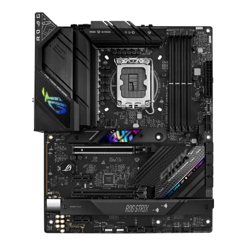ASUS ROG Strix B860-F Gaming WiFi Mainboard Sockel Intel LGA 1851 (Intel B860, ATX, DDR5 Speicher, PCIe 5.0, WiFi 7, 3X PCIe 4.0 M.2, Aura Sync)