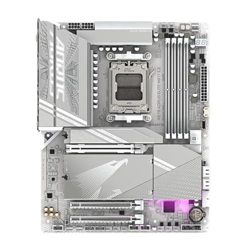 GIGABYTE X870 A Elite WIFI7 Ice-Mainboard - Unterstützt AMD Ryzen 9000 CPUs, digitales 16+2+2 Phasen VRM, bis zu 8000MHz DDR5 (OC), 3xPCIe 5.0, Wi-Fi 7, 2.5GbE LAN, USB 4 Bild 4