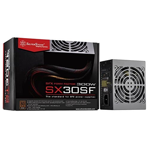 SilverStone SST-ST30SF v 2.0 - SFX Serie, 300W 80 Plus Bronze flüsterleises PC-Netzteil mit 92 mm-Lüfter