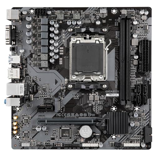 GIGABYTE A620M S2H Motherboard - Unterstützt AMD Ryzen 8000 CPUs, 5+2+2 Phasen Digital VRM, bis zu 7200MHz DDR5 (OC), 1xPCIe 4.0 M.2, GbE LAN, USB 3.2 Gen 1 Bild 4