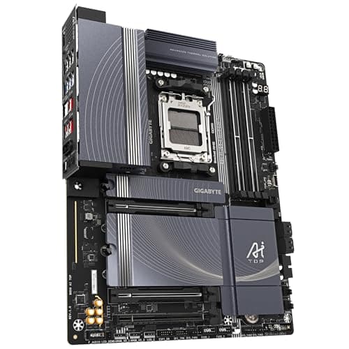 GIGABYTE B850 AI TOP Motherboard - AMD Ryzen 9000 Series CPUs, 16+2+2 Phasen Digital VRM, bis zu 8600MHz DDR5 (OC), 2xPCIe 5.0 + 1xPCIe 4.0 M.2, 10 GbE LAN, WiFi 7, USB 3.2 Gen 2x2 Bild 6