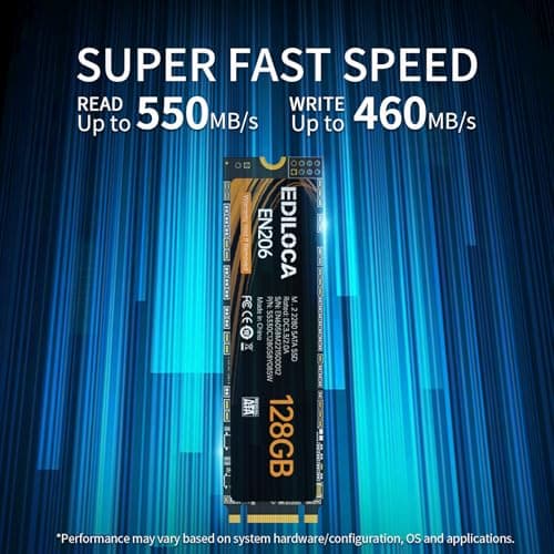 Ediloca 1TB M.2 SSD SATA III 6Gb/s, 3D NAND, Lesen bis zu 550MB/s, Schreiben bis zu 480MB/s, M.2 SATA SSD Kompatibel mit Ultrabooks, Tablets und Mini-PCs(EN206) Bild 6