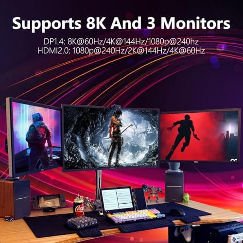 GPVHOSO RTX 2060 Super 8GB Grafikkarte 256Bit GDDR6 Grafikkarte mit Ray Tracing, Dual Fans, PCI Express x 16 3.0 HDMI Display Port DVI, Unterstützt bis zu 8K für Creative Work PC Gaming Office Bild 8