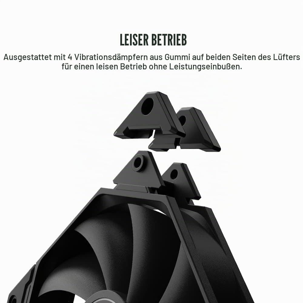 ID-COOLING SE-224-XTS Weißer CPU-Kühler für Desktop 4 Heatpipes CPU-Luftkühler mit weißem LED-Licht 120-mm-PWM-Lüfter CPU-Lüfter für Intel LGA1700/115X/1200; AMD AM4/AM5 Bild 7