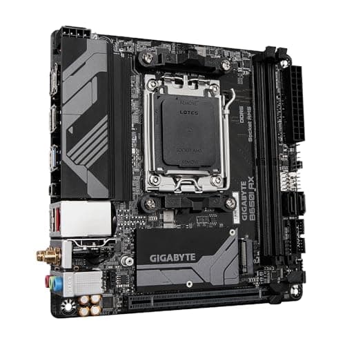 GIGABYTE B650I AX Mainboard - AMD Ryzen 9000er-Serie, 5+2+1 Phasen VRM, bis zu 6400 MHz DDR5 (OC), 1xPCIe 4.0 M.2, 2,5 GbE LAN, WiFi 6E, USB 3.2 Gen 2 Bild 6