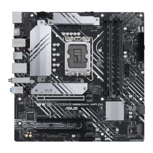 ASUS PRIME B660M-A WIFI D4 Gaming Mainboard Sockel Intel LGA 1700 (Intel B660, mATX, DDR4 Speicher, PCIe 4.0, 2x M.2, WiFi 6, Aura Sync) A B660 WIFI Bild 4