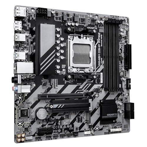 GIGABYTE B840M D3HP WIFI6E Mainboard – AMD Ryzen 9000 CPUs, 8+2+2-Phasen-VRM, bis zu 8200 MHz DDR5 (O.C.), 2× PCIe-4.0-M.2, Wi-Fi 6E, 1-GbE-LAN, USB 3.2 Gen 2 Bild 6