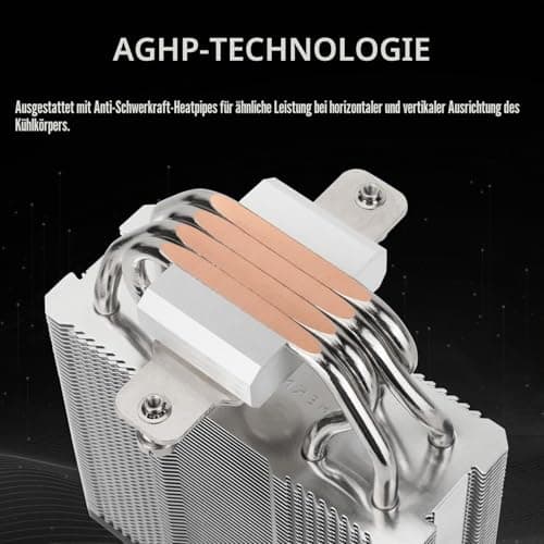 TR-Assassin X 120R Digital Black CPU Cooler Air mit 4X6mm Wärmeleitpaste, digitalem Display-Oberteil, PWM-Lüfter-Wärmekörper-Prozessorkühler, 151mm hoch AX120R D BLACK Bild 4