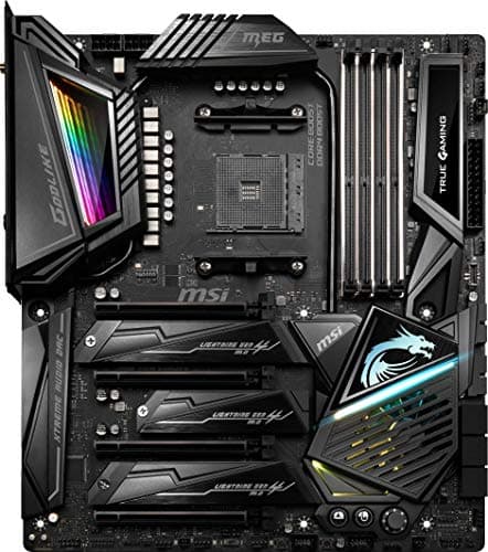 MSI MEG X570 GODLIKE Motherboard (AMD AM4, PCIe 4.0, DDR4, SATA 6Gb/s, Triple M.2, USB 3.2, AX Wi-Fi 6, 10G Super LAN, Extended-ATX) Bild 2