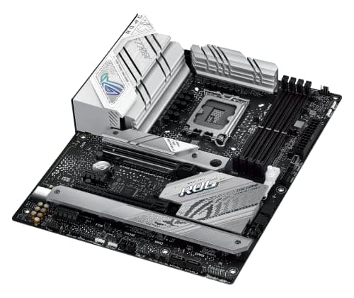 ASUS ROG Strix B760-A Gaming WiFi Intel® B760 (13. und 12. Generation) LGA 1700 White ATX Motherboard, 12 + 1 Leistungsstufen, DDR5, PCIe 5.0, WiFi 6E, USB 3.2 Gen 2 Gen 2 Typ-C und Aura Sync RGB Bild 6