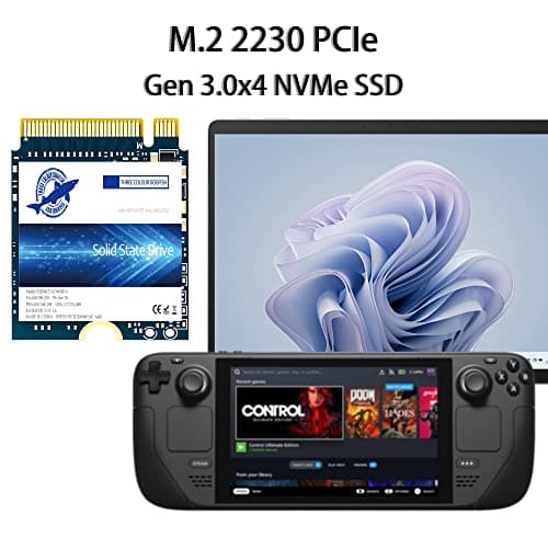 Dogfish SSD 256GB M.2 2230 NVMe PCIe Gen 3.0 x4 Interne Solid State Drive, Gaming SSD, Kompatibel mit Steam Deck Surface Pro Ultrabook Laptop(M.2 2230 PCIe,256GB) Bild 4