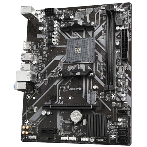 GIGABYTE B450M K Mainboard - Unterstützt AMD Series 5000 CPUs, up to 3600MHz DDR4 (OC), 1xPCIe 3.0 M.2, GbE LAN, USB 3.2 Gen 1 Bild 8