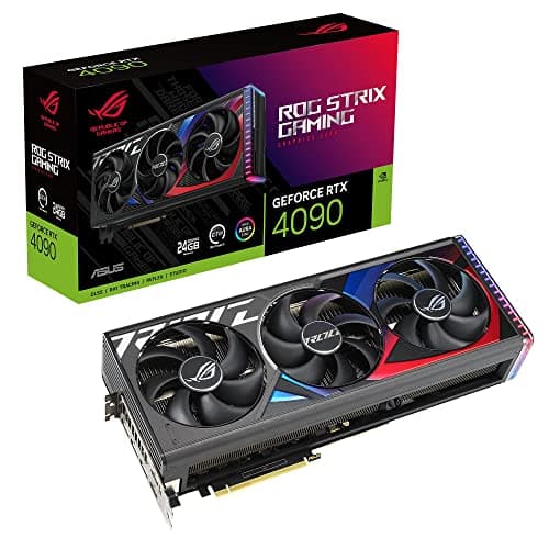 ASUS ROG Strix GeForce RTX 4090 24GB Gaming Grafikkarte (DLSS 3, PCIe 4.0, 24GB GDDR6X, HDMI 2.1a, DisplayPort 1.4a, ROG-STRIX-RTX4090-24G-GAMING)