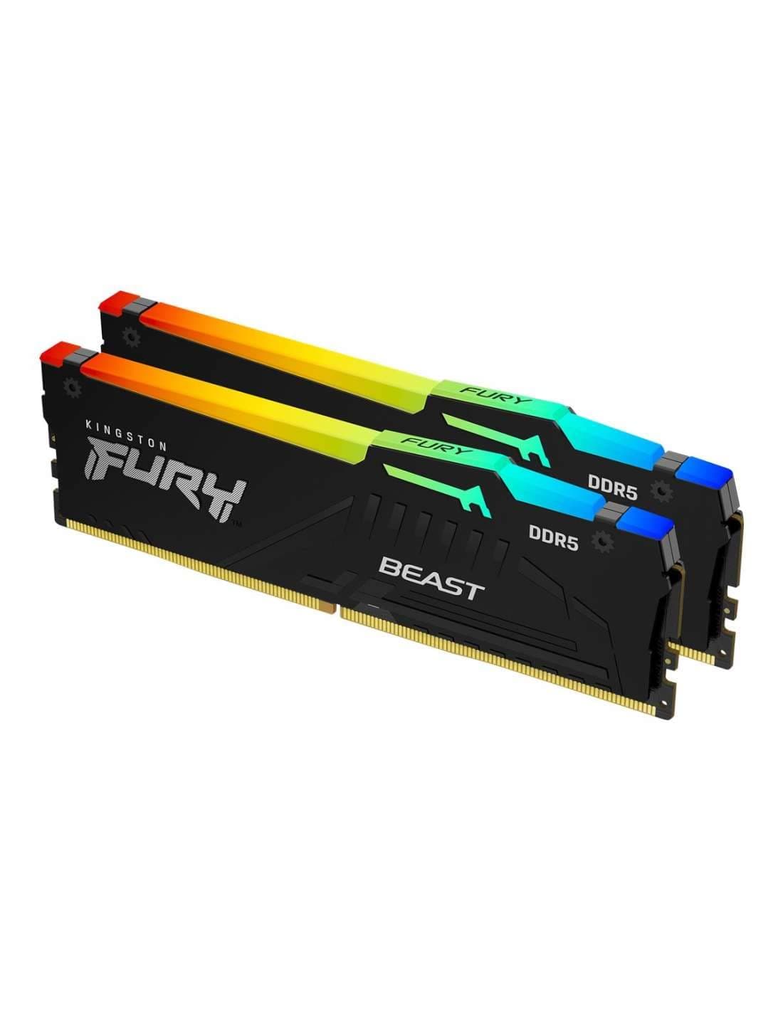 Kingston FURY Beast Schwarz RGB EXPO 16GB (2x8GB) 6000MT/s DDR5 CL36 DIMM Desktop Gaming Speicher Kit mit 2 - KF560C36BBEAK2-16 Bild 2