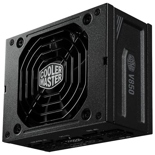Cooler Master V850 SFX Gold ATX 3.1, EU-Stecker – 850 W 80 Plus Gold PC-Netzteil, vollmodulares Netzteil, SFF/mini-ITX-Netzteil, 92-mm-FDB-Lüfter, PCIe-5.1-Kabel, SFX-auf-ATX-Halterung - Schwarz Bild 4
