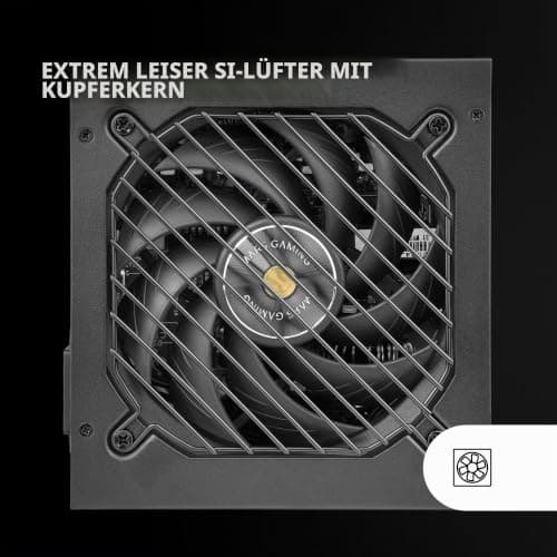 Mars Gaming MPB650SI, PC-ATX-Netzteil 650W, 7 Jahre Garantie, 80Plus Bronze 230V, 90% Effizienz, SI Extreme Silence Lüfter mit Kupferkern, AI2-RPM-, DC-DC- und SMD-Technologien, Schwarz Bild 4