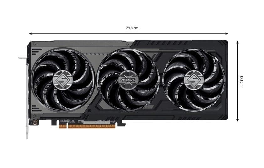 ASRock RX 9070 XT Steel Legend Dark 16GB Bild 3