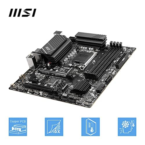 MSI PRO B760M-A WiFi Motherboard, Micro-ATX - Für Intel Core Prozessoren der 12., 13. & 14. Generation, LGA 1700 - DDR5 Memory Boost 6800+MHz/OC, PCIe 4.0 x16 Slot, M.2 Gen4 Slots, 2.5G LAN, Wi-Fi 6E Bild 8