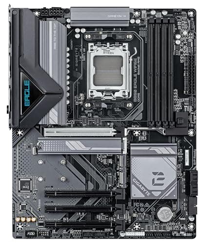 GIGABYTE B850 Eagle WIFI6E Motherboard - AMD Ryzen 9000 Serie CPUs, 8+2+2 Phasen digitales VRM, bis zu 8200MHz DDR5 (OC), 1xPCIe 5.0 + 2xPCIe 4.0 M.2, GbE LAN, WiFi 6E, USB 3.2 Gen 2 Bild 4