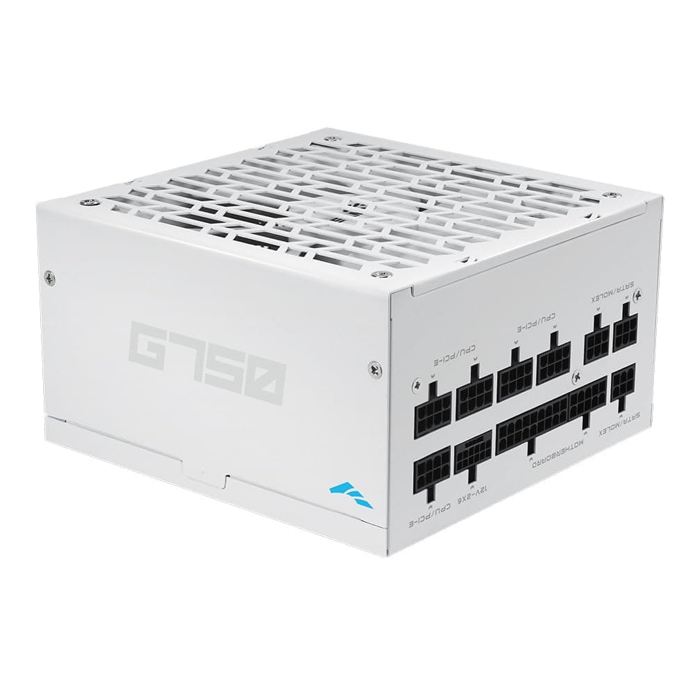 SAMA G750 750 W vollmodulares Netzteil – 80 Plus Gold Zertifiziert | ATX 3.1 & PCIe 5.1 kompatibel | 12 V-2x6-Grafikkarten-Stromstecker, japanische Kondensatoren,kompatibel mit der RTX50-Serie –Weiß G750W Weiß Weiß